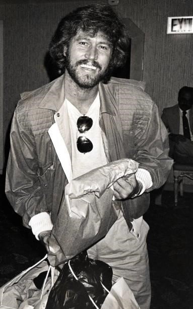 Barry Gibb during Barry Gibb Shopping Trip at Hilton Hotel - March 1, 1984 at Hilton Hotel in Beverly Hills, California, United States.
