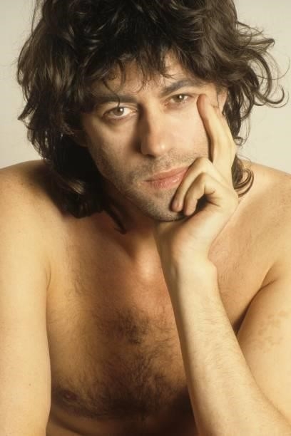 Irish musician and singer-songwriter Bob Geldof, Sanremo Festival, Italy 1987.