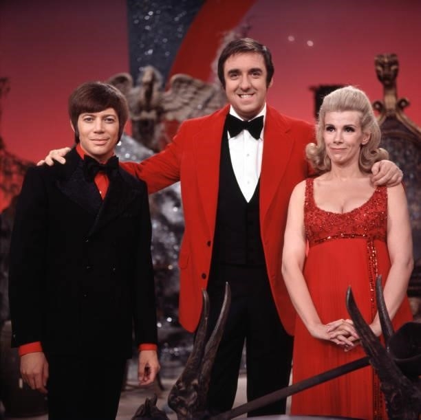 Pictured from left is Bobby Goldsboro, Jim Nabors and Joan Rivers on THE JIM NABORS HOUR. Image dated January 15, 1971. Episode aired January 28,...