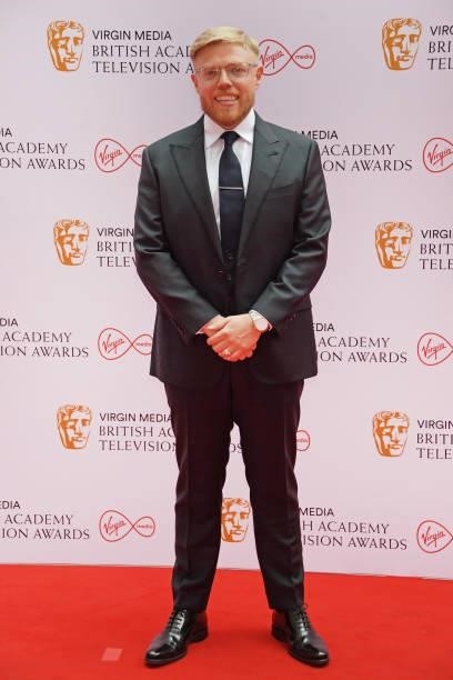 Rob Beckett arrives at the Virgin Media British Academy Television Awards 2021 at Television Centre on June 6, 2021 in London, England.