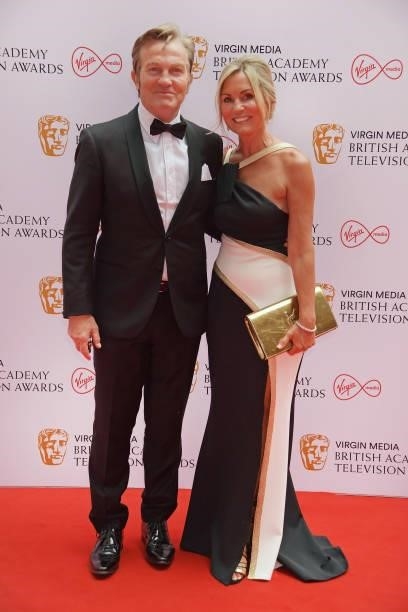 Bradley Walsh and Donna Derby arrive at the Virgin Media British Academy Television Awards 2021 at Television Centre on June 6, 2021 in London,...