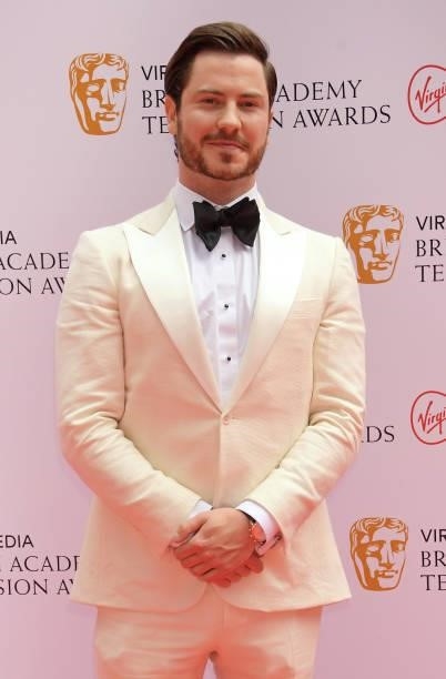 Toby Alexander Smith arrives at the Virgin Media British Academy Television Awards 2021 at Television Centre on June 6, 2021 in London, England.