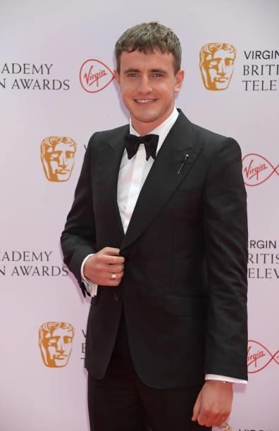 Paul Mescal arrives at the Virgin Media British Academy Television Awards 2021 at Television Centre on June 6, 2021 in London, England.