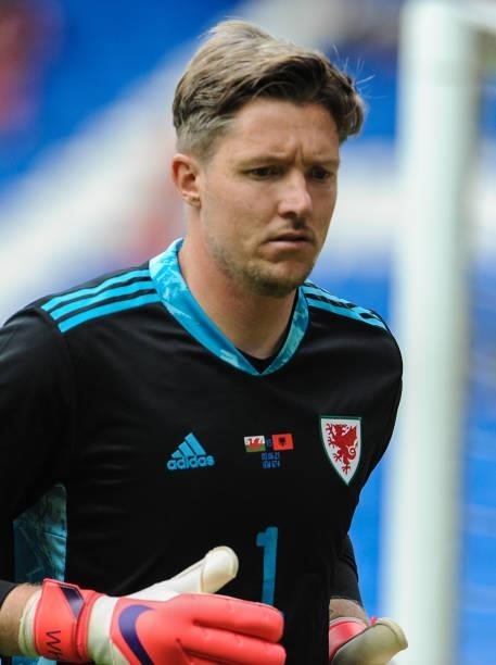 Wales Wayne Hennessey during the International friendly match between Wales and Albania at Cardiff City Stadium on June 5, 2021 in Cardiff, Wales.