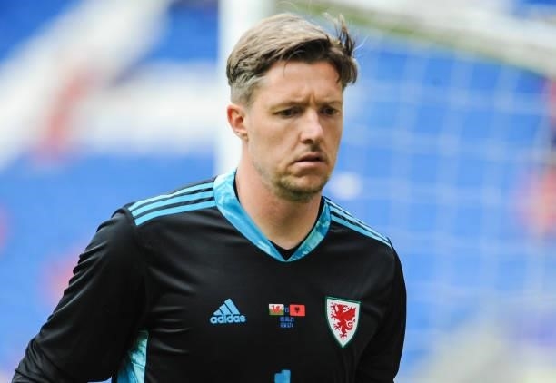 Wales Wayne Hennessey during the International friendly match between Wales and Albania at Cardiff City Stadium on June 5, 2021 in Cardiff, Wales.