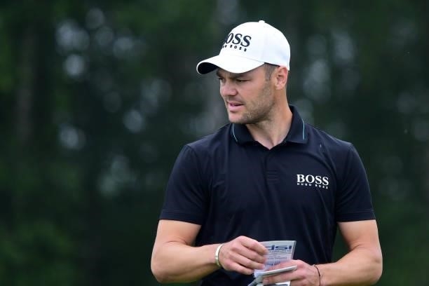 Martin Kaymer is seen during Day Two of The Porsche European Open at Green Eagle Golf Course on June 6, 2021 in Hamburg, Germany.