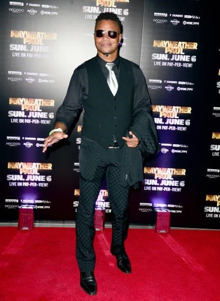 Cuba Gooding Jr. Attends Floyd Mayweather vs Logan Paul pre-fight VIP party at Hardrock stadium North Sildeline Club on June 6, 2021 in Miami...
