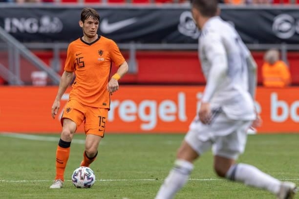 Marten de Roon of Netherlands Controls the ball during the international friendly match between Netherlands and Georgia at De Grolsch Veste Stadium...