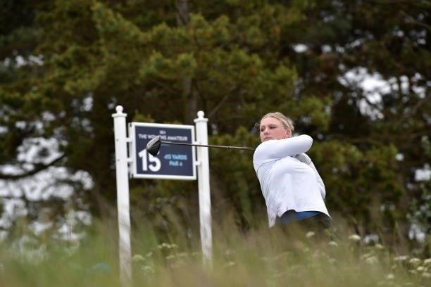 Madeleine Smith during Day Two of the R&A Womens Amateur Championship at Kilmarnock Golf Club on June 8, 2021 in Kilmarnock, Scotland.