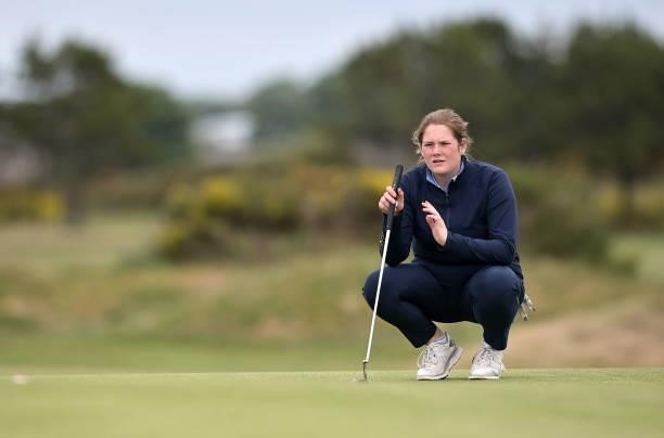 Lorna McClymont during Day Two of the R&A Womens Amateur Championship at Kilmarnock Golf Club on June 8, 2021 in Kilmarnock, Scotland.