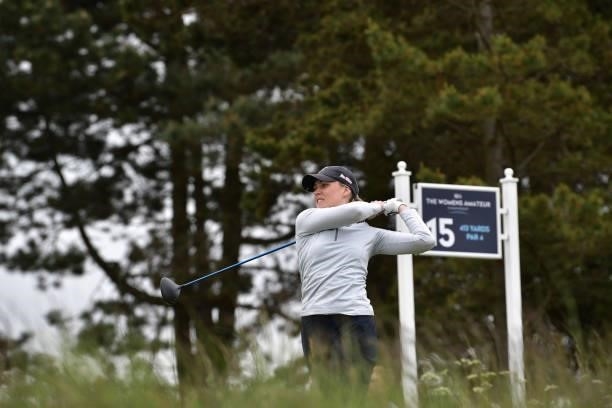 Elsa Lundquist of Swededn during Day Two of the R&A Womens Amateur Championship at Kilmarnock Golf Club on June 8, 2021 in Kilmarnock, Scotland.