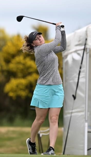 Katy Alexander during Day Two of the R&A Womens Amateur Championship at Kilmarnock Golf Club on June 8, 2021 in Kilmarnock, Scotland.