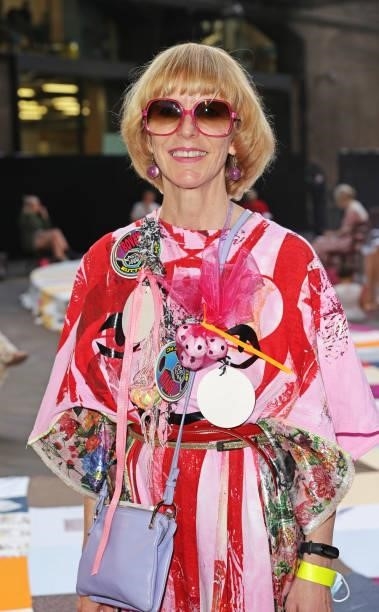 Sarah Gresty, Central Saint Martins BA Fashion Course Leader, attends the Central Saint Martins BA Fashion Show 2021 in Granary Square on June 8,...