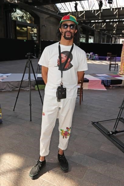 Oreal Professionnel Young Talent Award judge Harris Elliott attends the Central Saint Martins BA Fashion Show 2021 in Granary Square on June 8, 2021...