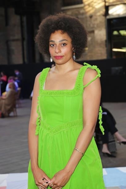 Celeste attends the Central Saint Martins BA Fashion Show 2021 in Granary Square on June 8, 2021 in London, England.