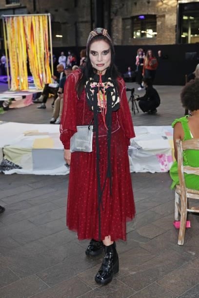 Princess Julia attends the Central Saint Martins BA Fashion Show 2021 in Granary Square on June 8, 2021 in London, England.