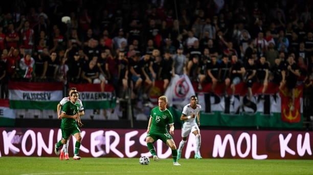 Budapest , Hungary - 8 June 2021; Daryl Horgan of Republic of Ireland during the international friendly match between Hungary and Republic of Ireland...