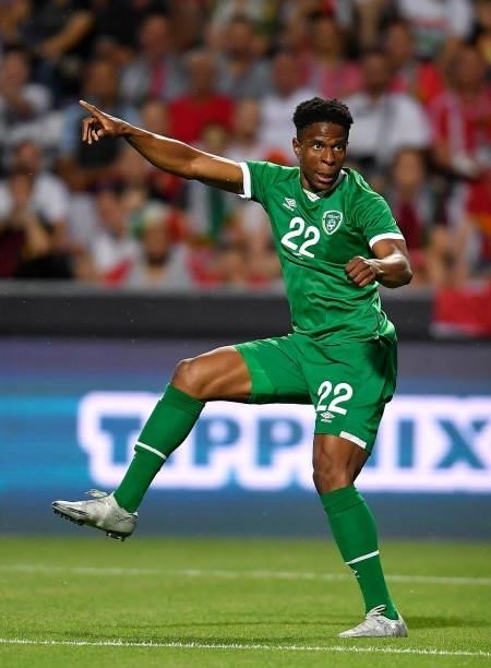 Budapest , Hungary - 8 June 2021; Chiedozie Ogbene of Republic of Ireland during the international friendly match between Hungary and Republic of...