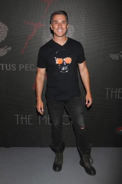 Sergio Mayer attends a press conference to promote the show "Sie7e
