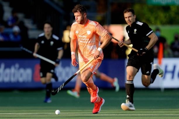 Robbert Kemperman of Holland during the European Championship match between Holland v Wales at the Wagener stadium on June 8, 2021 in Amstelveen...