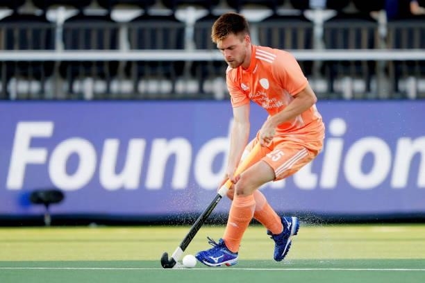 Thierry Brinkman of Holland during the European Championship match between Holland v Wales at the Wagener stadium on June 8, 2021 in Amstelveen...