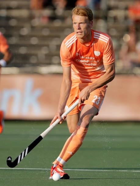 Joep de Mol of Holland during the European Championship match between Holland v Wales at the Wagener stadium on June 8, 2021 in Amstelveen Netherlands