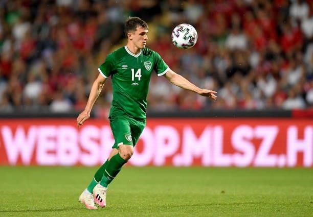 Budapest , Hungary - 8 June 2021; Jason Knight of Republic of Ireland during the international friendly match between Hungary and Republic of Ireland...