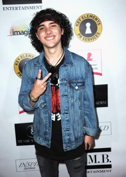 Hunter Payton Mendoza attends Skate Into Summer To Benefit The St. Jude Children's Research Hospital held at Moonlight Rollerway on June 8, 2021 in...