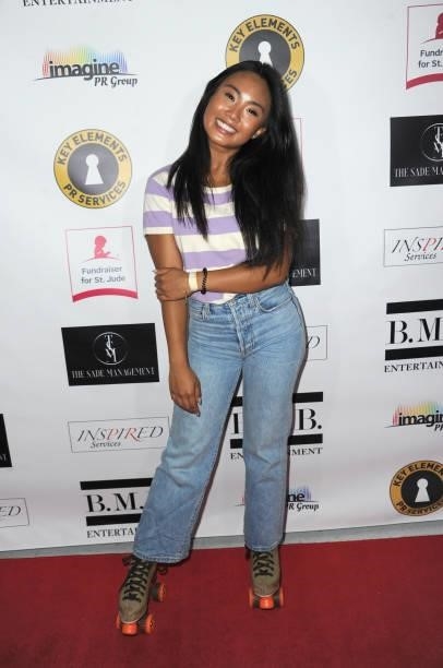 Tori Caro attends Skate Into Summer To Benefit The St. Jude Children's Research Hospital held at Moonlight Rollerway on June 8, 2021 in Glendale,...
