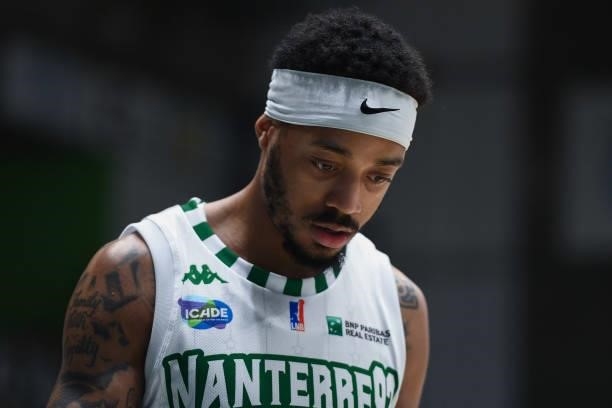 Marcquise REED of Nanterre 92 during the Jeep Elite match between Nanterre 92 and ASVEL at Palais des Sports Maurice Thorez on June 9, 2021 in...