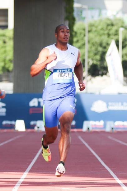 Jimmy VICAUT of France - 100 m during the Meeting Marseille on June 9, 2021 in Marseille, France.