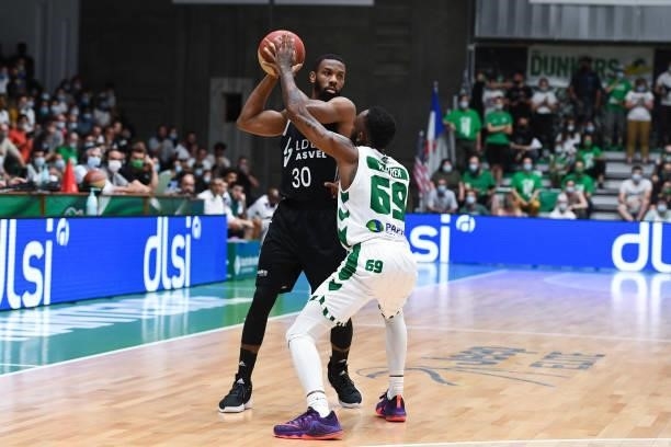 Norris COLE of Lyon ASVEL during the Jeep Elite match between Nanterre 92 and ASVEL at Palais des Sports Maurice Thorez on June 9, 2021 in Nanterre,...