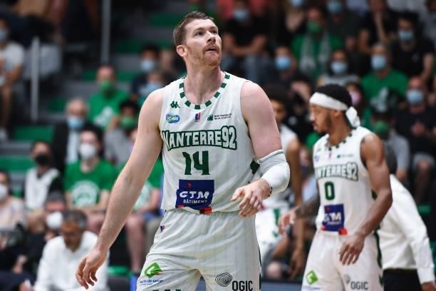 Brian CONKLIN of Nanterre 92 during the Jeep Elite match between Nanterre 92 and ASVEL at Palais des Sports Maurice Thorez on June 9, 2021 in...