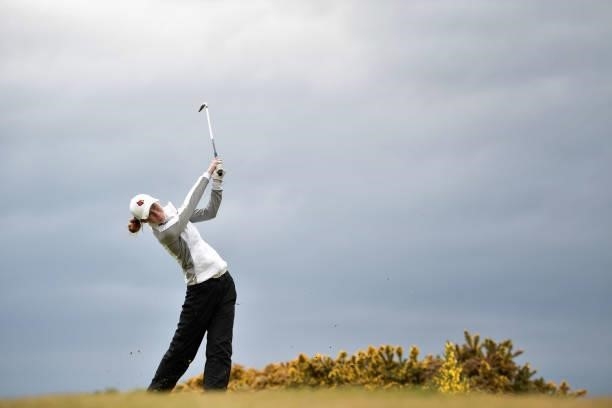 Carmen Griffiths during Day Three of the R&A Womens Amateur Championship at Kilmarnock Golf Club on June 9, 2021 in Kilmarnock, Scotland.