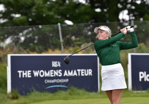 Sara Byrne during Day Three of the R&A Womens Amateur Championship at Kilmarnock Golf Club on June 9, 2021 in Kilmarnock, Scotland.
