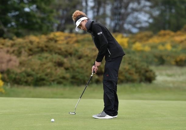 Roisin Scanlon during Day Three of the R&A Womens Amateur Championship at Kilmarnock Golf Club on June 9, 2021 in Kilmarnock, Scotland.