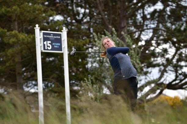 Ashleigh Critchley during Day Three of the R&A Womens Amateur Championship at Kilmarnock Golf Club on June 9, 2021 in Kilmarnock, Scotland.