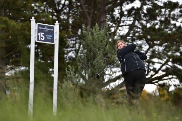Lorna McClymont during Day Three of the R&A Womens Amateur Championship at Kilmarnock Golf Club on June 9, 2021 in Kilmarnock, Scotland.