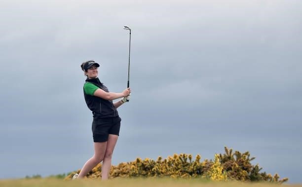 Paula Grant during Day Three of the R&A Womens Amateur Championship at Kilmarnock Golf Club on June 9, 2021 in Kilmarnock, Scotland.