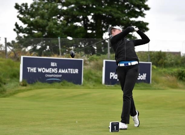 Hannah Darling during Day Three of the R&A Womens Amateur Championship at Kilmarnock Golf Club on June 9, 2021 in Kilmarnock, Scotland.