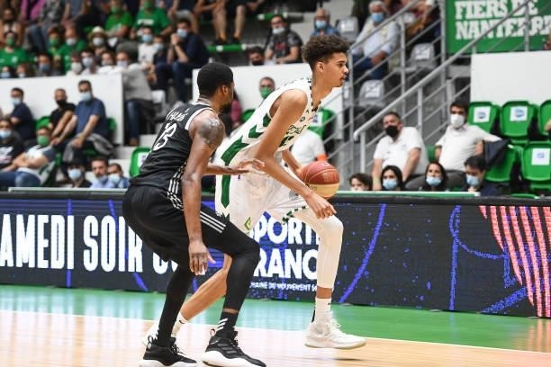 Victor WEMBANYAMA of Nanterre 92 during the Jeep Elite match between Nanterre 92 and ASVEL at Palais des Sports Maurice Thorez on June 9, 2021 in...