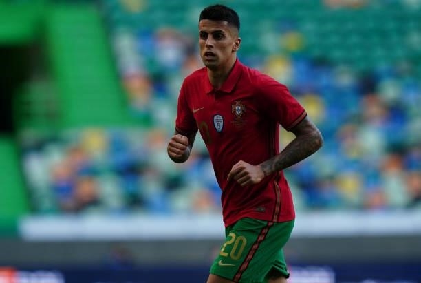 Joao Cancelo of Portugal and Manchester City during the International Friendly match between Portugal and Israel at Estadio Jose Alvalade on June 9,...