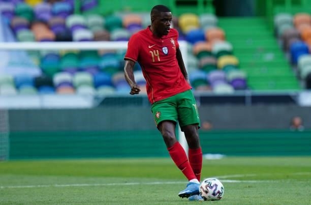 William Carvalho of Portugal and Real Betis in action during the International Friendly match between Portugal and Israel at Estadio Jose Alvalade on...