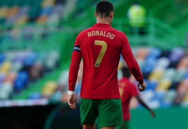 Cristiano Ronaldo of Portugal and Juventus during the International Friendly match between Portugal and Israel at Estadio Jose Alvalade on June 9,...