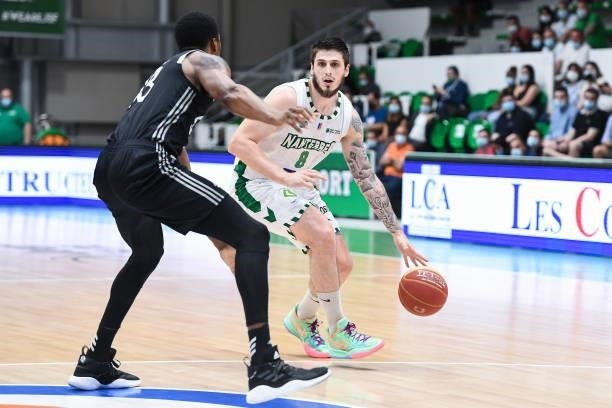 Damien BOUQUET of Nanterre 92 during the Jeep Elite match between Nanterre 92 and ASVEL at Palais des Sports Maurice Thorez on June 9, 2021 in...