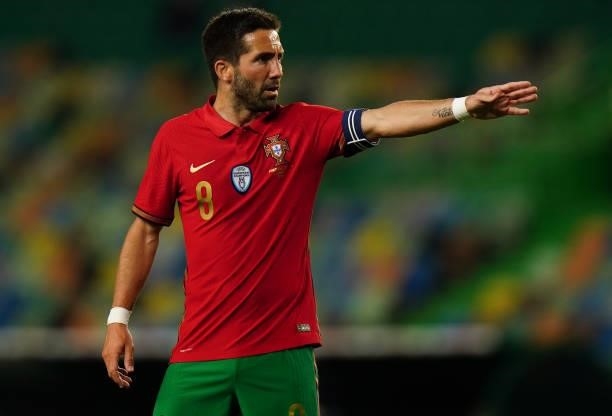 Joao Moutinho of Portugal and Wolverhampton during the International Friendly match between Portugal and Israel at Estadio Jose Alvalade on June 9,...