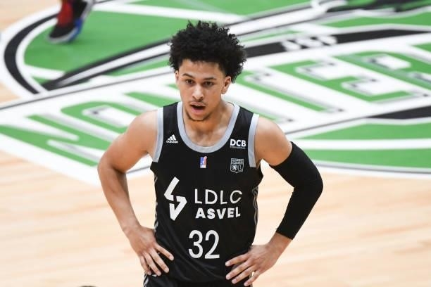 Matthew STRAZEL of Lyon ASVEL during the Jeep Elite match between Nanterre 92 and ASVEL at Palais des Sports Maurice Thorez on June 9, 2021 in...
