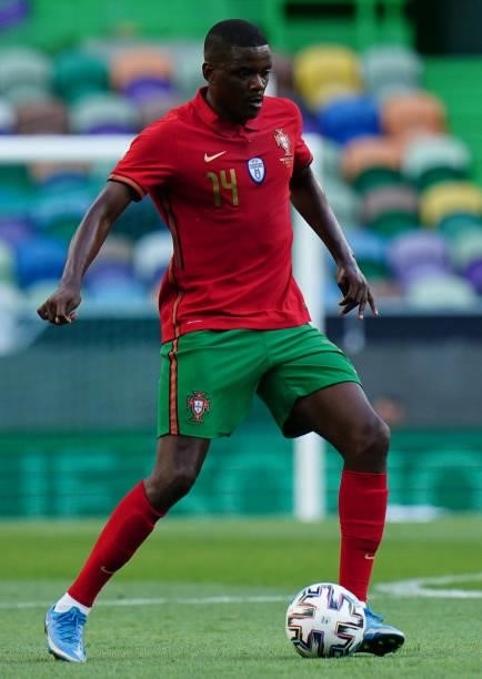 William Carvalho of Portugal and Real Betis in action during the International Friendly match between Portugal and Israel at Estadio Jose Alvalade on...