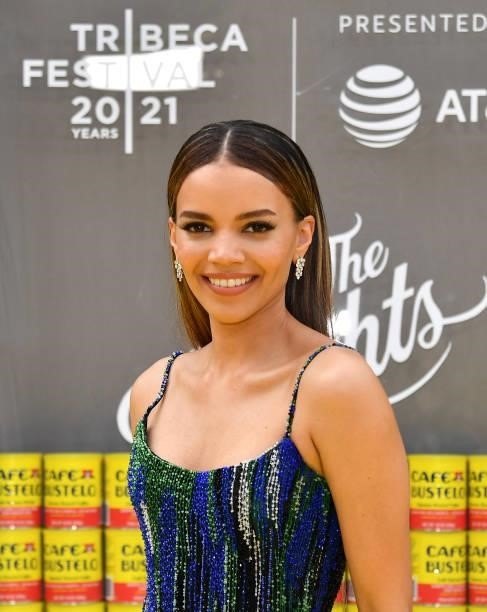 Singer-songwriter Leslie Grace attends the opening night premiere of "In The Heights