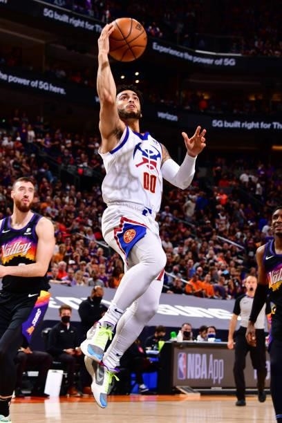 Markus Howard of the Denver Nuggets shoots the ball against the Phoenix Suns during Round 2, Game 2 of the 2021 NBA Playoffs on June 9, 2021 at...